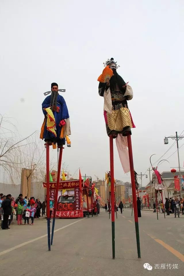 会宁社火高跷表演
